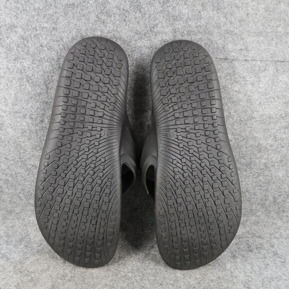 Casual Shoes Mens 11 Sandals Flip Flops Slip On Swim Surf Beach Black Blue Flat - Picture 8 of 9